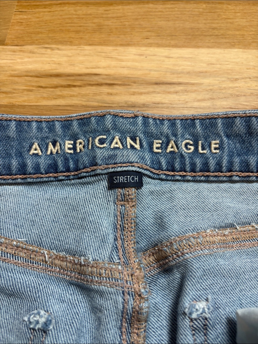 American Eagle Outfitters Medium Blue Wide-Leg Flare Jeans 10R - Picture 2 of 15